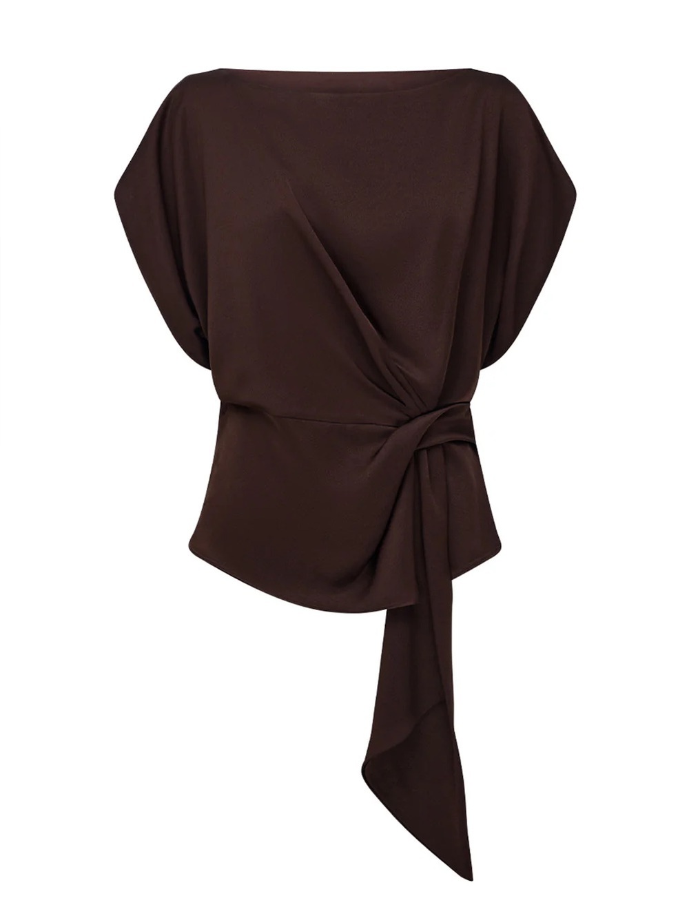 Manning Cartell Glossed Over Drape Top -
Chocolate. AU 6 - US 2. BNWT - Picture 8 of 8
